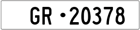 Trailer License Plate